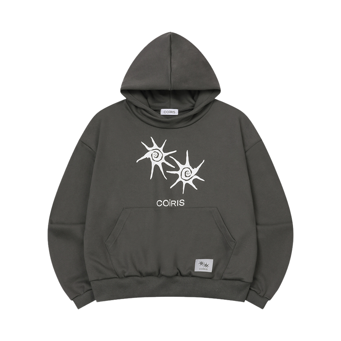 C-P00000EL Coiris Mordin High Neck Hood T Unisex Charcoal