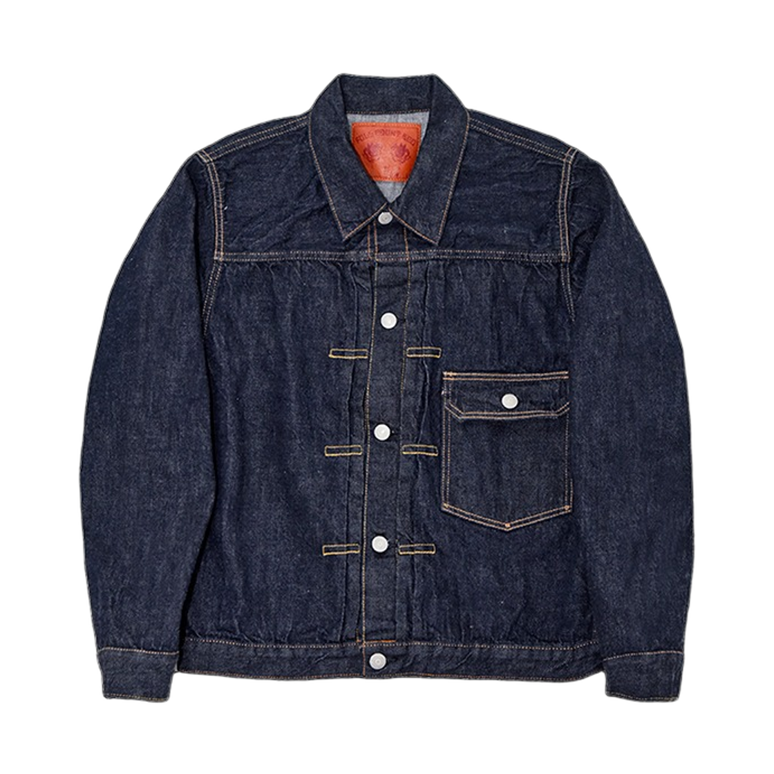 풀카운트 2107SSW 타입 1 슈퍼 스무스 데님 자켓 원 워시 인디고 블루(Fullcount 2107SSW Type 1 Super Smooth Denim Jacket One Wash Indigo Blue)