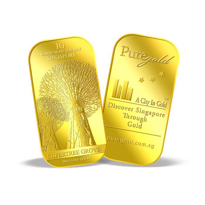 퓨어골드 24K 순금 싱가폴 프리미엄 골드바 1g 슈퍼트리(puregoldsg Supertree 1g Gold Bar) - 2
