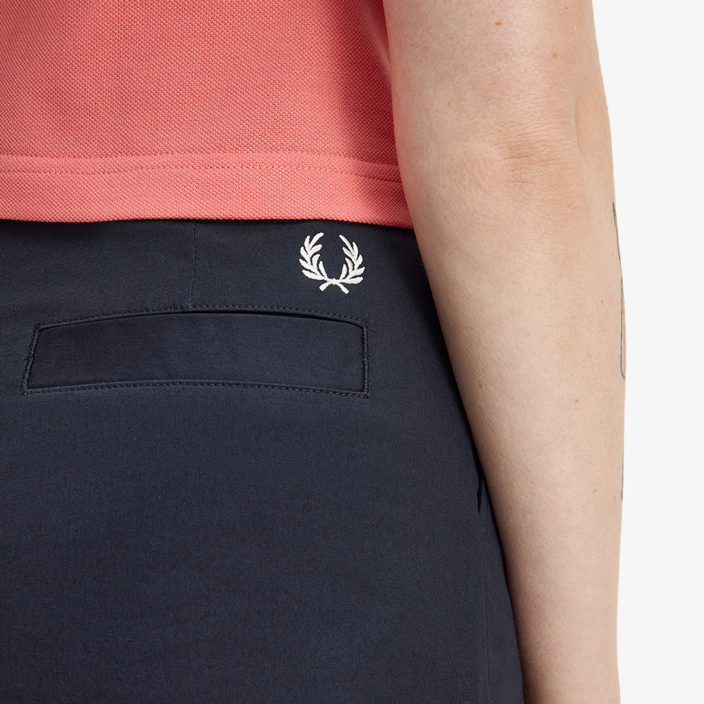 프레드페리 우먼즈 플리츠 쇼츠 네이비(Fred Perry Womens Pleated Shorts Navy) - 4