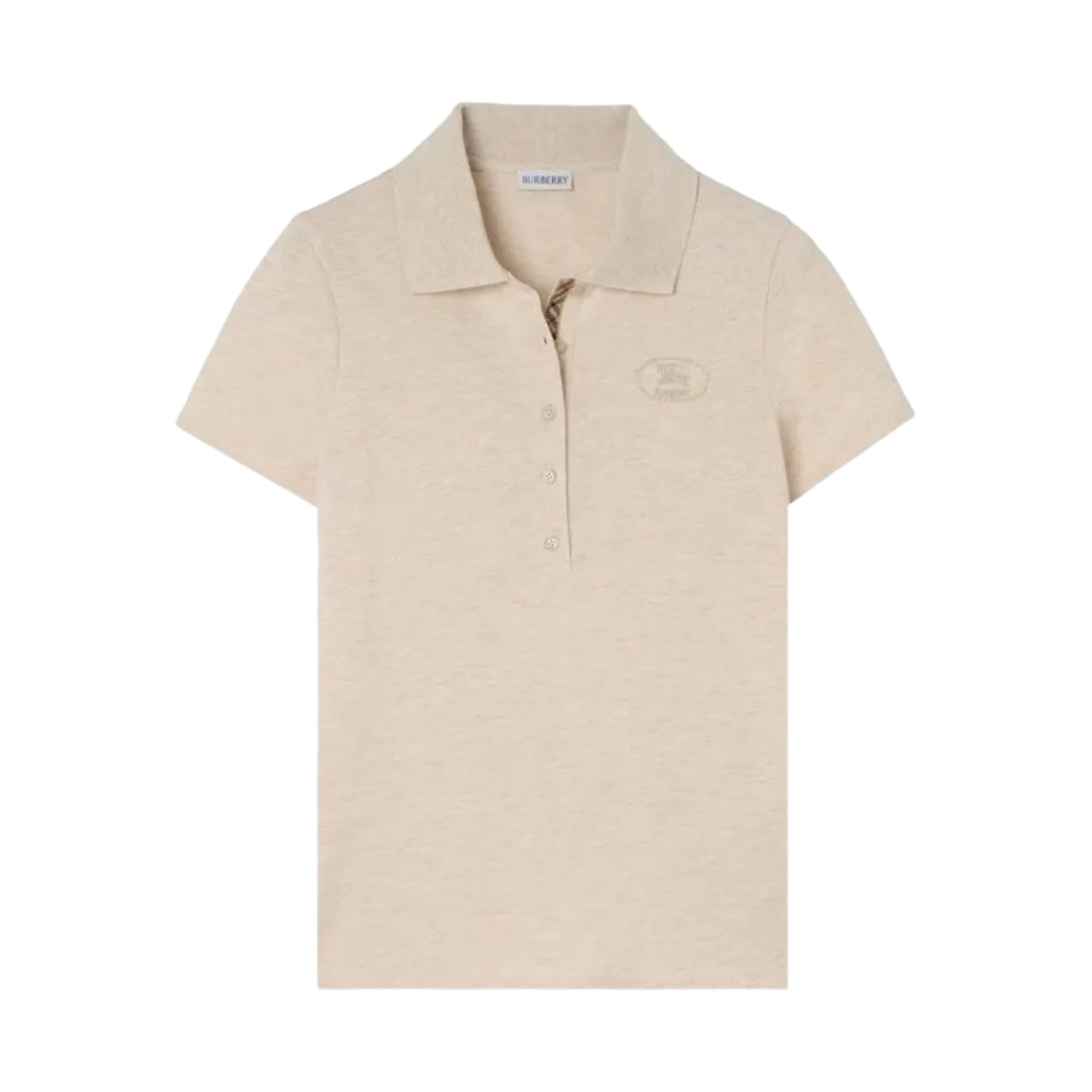8123302 (W) Burberry Parisa Ctp Logo Polo T-Shirt Beige Melange
