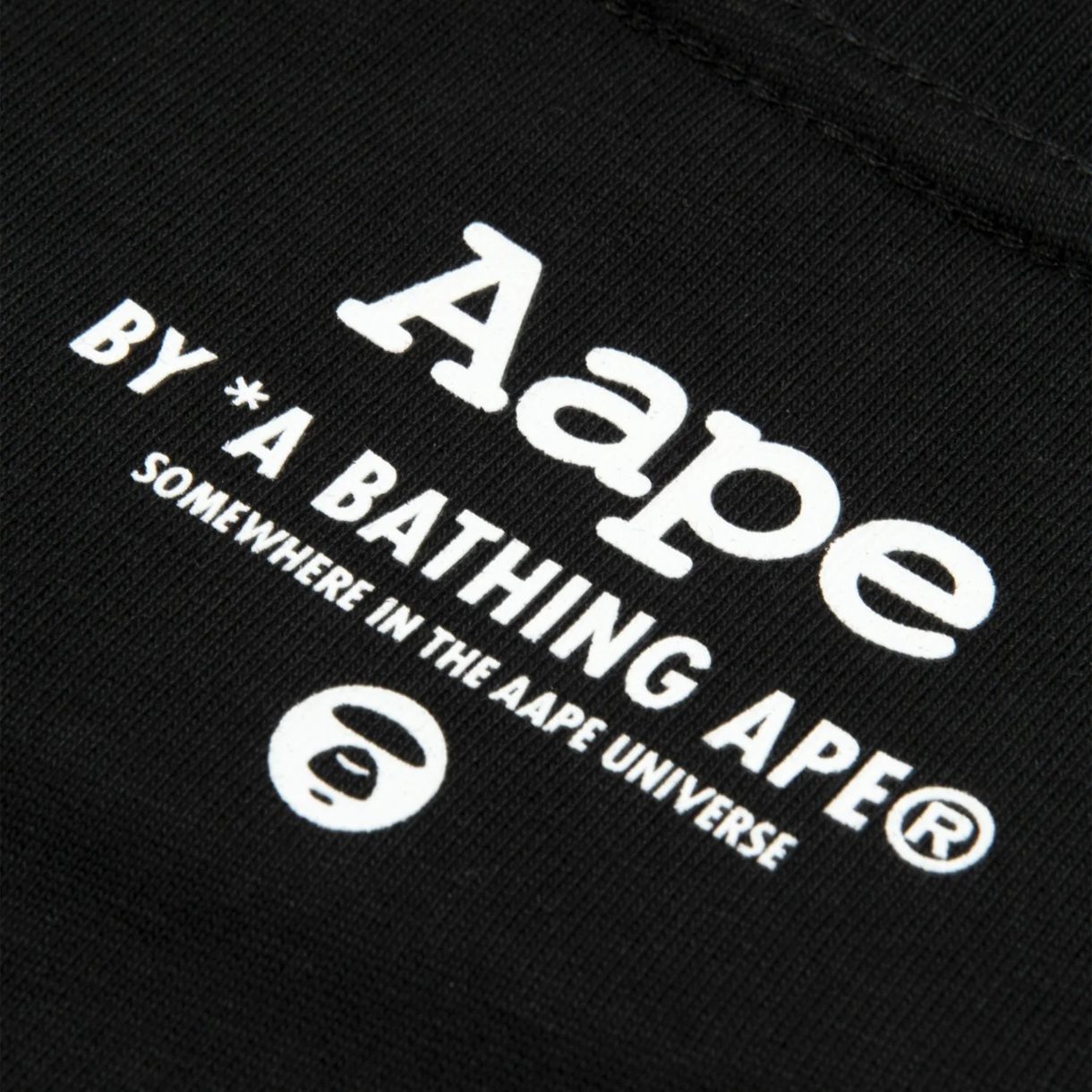 에이프 문페이스 티셔츠 블랙 - 26FW(AAPE Moonface T-Shirt Black - 26FW) - 5