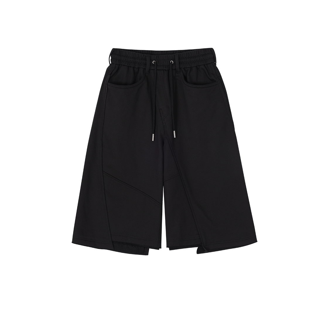 송지오 컬렉션 바이어스 캐스트 스웻 쇼츠 블랙(SONGZIO COLLECTION BIASCAST SWEAT SHORTS BLACK) - 1