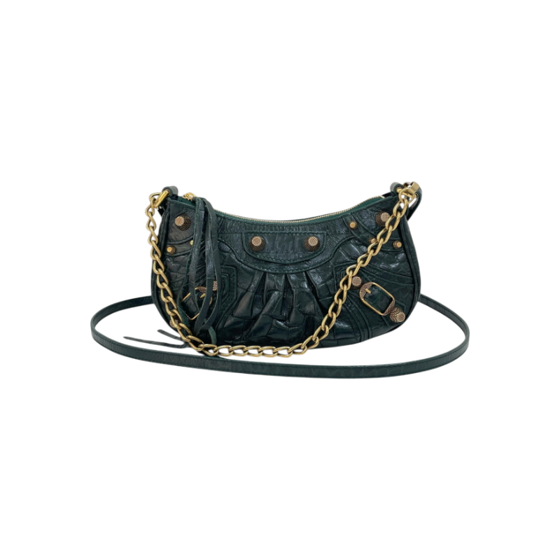 발렌시아가 695814 크로커다일 르카골 미니 체인 숄더백H00313(Balenciaga Crocodile Le Cagole Mini Chain Shoulder Bag H00313) - 1