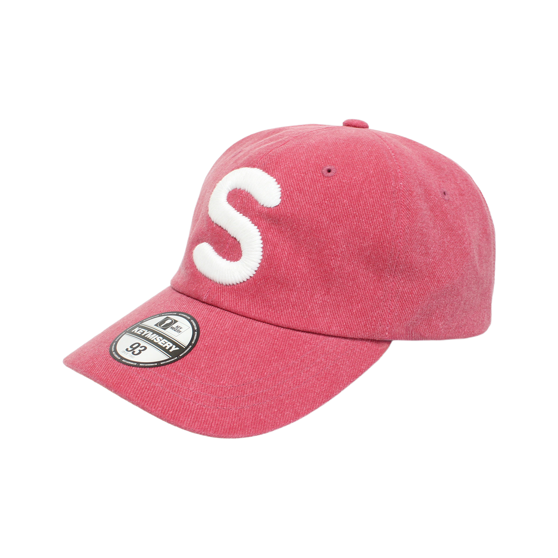키미저리 빅 S 스티치 볼캡 워시드 레드(Keymisery Big S Stitch Bucket Hat Washed Red)