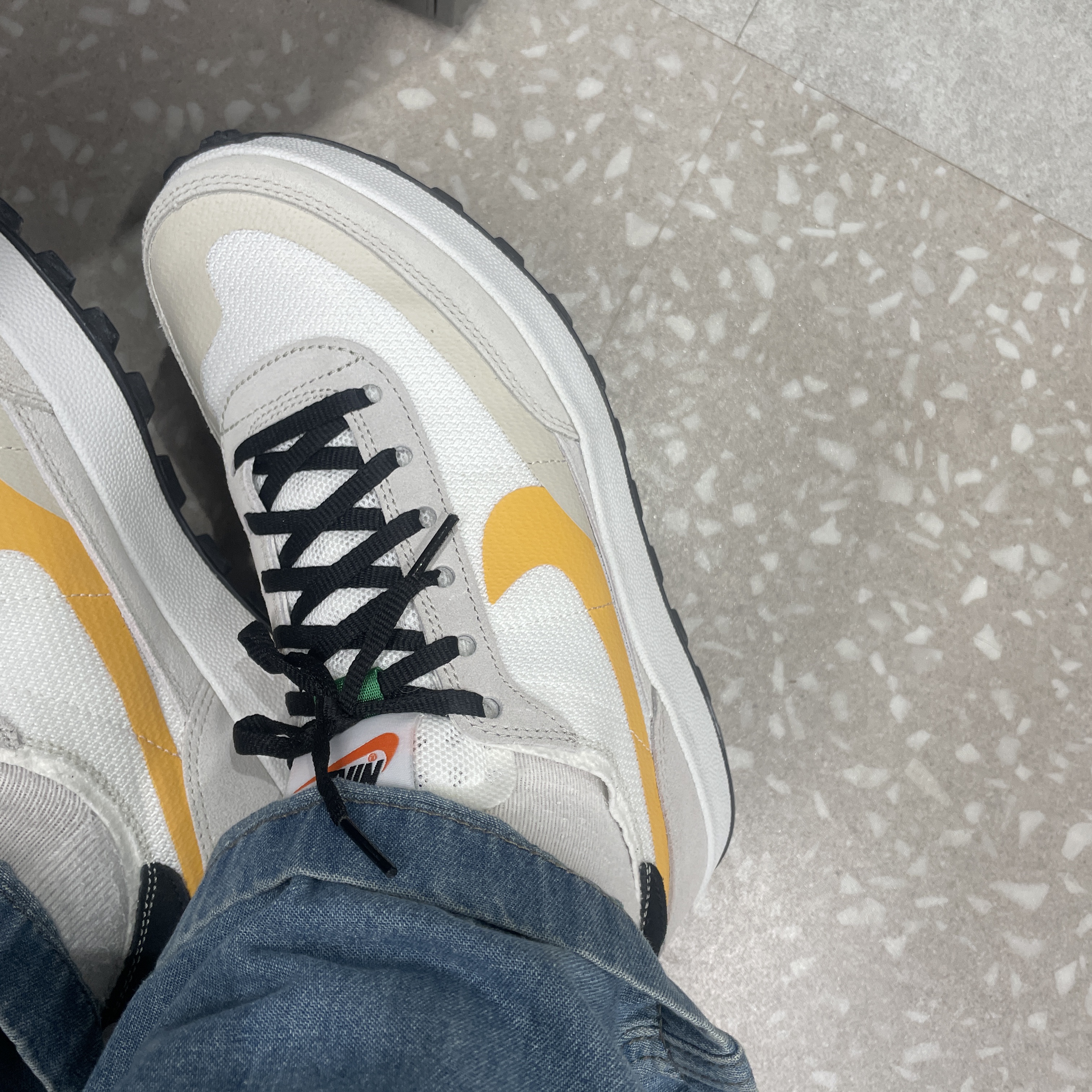 Nike x Tom Sachs General Purpose Shoe Pine Green University Gold 착용 스타일 - 2