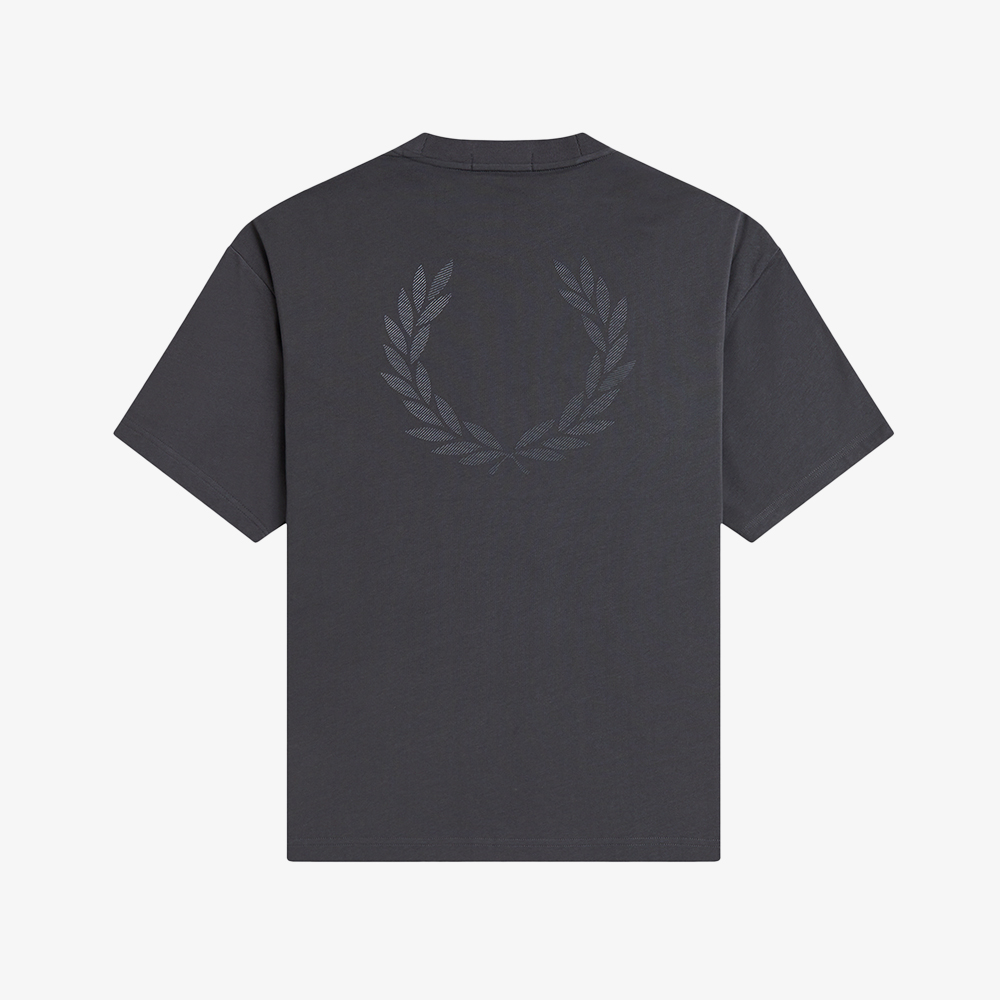 프레드페리 오버사이즈드 백 프린트 로렐리스 티셔츠 앵커 그레이(Fred Perry Oversized Back Print LW T-Shirt Anchor Grey) - 6