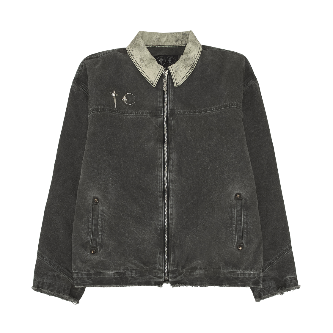 떠그 클럽 TC 워시드 워크 자켓 차콜(Thug Club TC Washed Work Jacket Charcoal) - 1