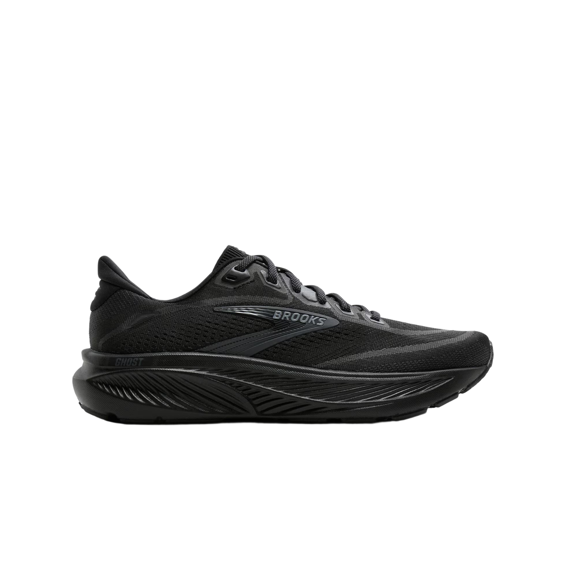 1104931D020 Brooks Running Ghost 18 Black Ebony - D Medium