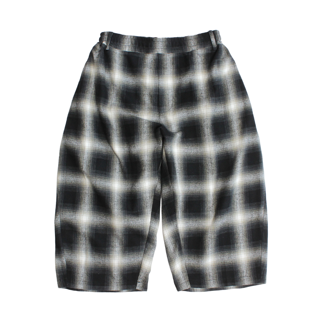 키미저리 체크 밴딩 버뮤다 팬츠 블랙(Keymisery Check Banding Bermuda Shorts Black)
