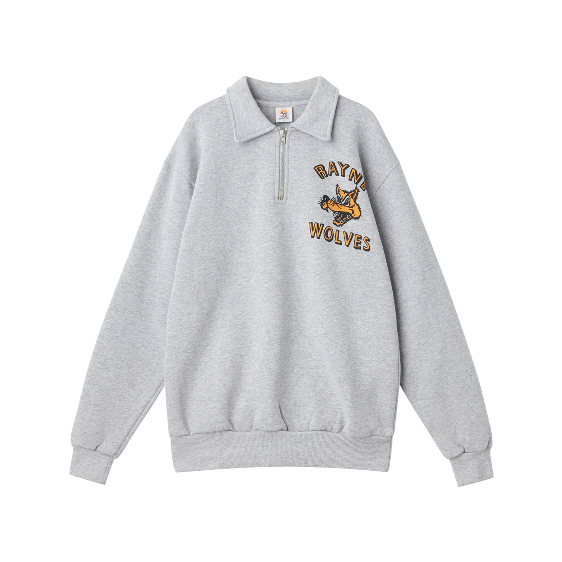와일드 동키 울브스 하프 집 헤더 그레이 - 26FW(Wild Donkey Wolves Half Zip Heather Grey - 26FW) - 1