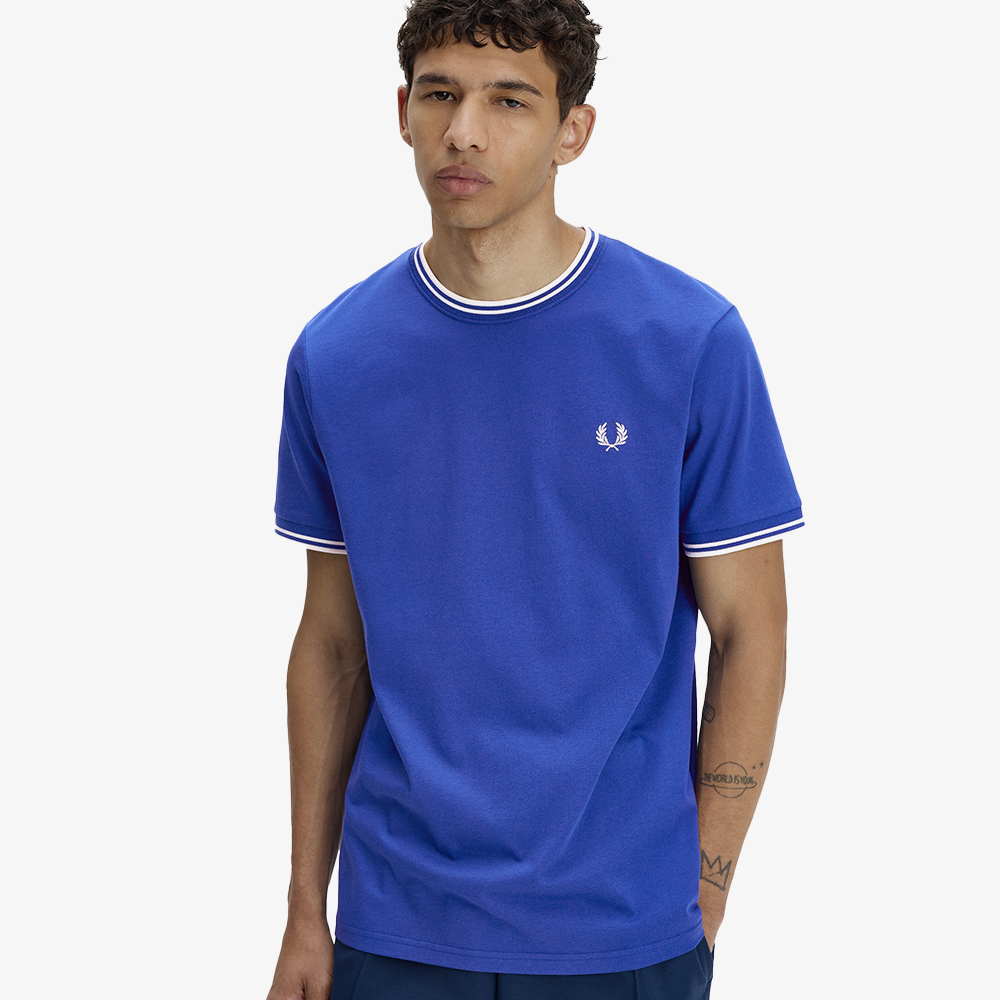 프레드페리 트윈 팁 티셔츠 소호이클립스 스노우화이트(Fred Perry Twin Tipped T-Shirt Soho Eclipse Snow White) - 3