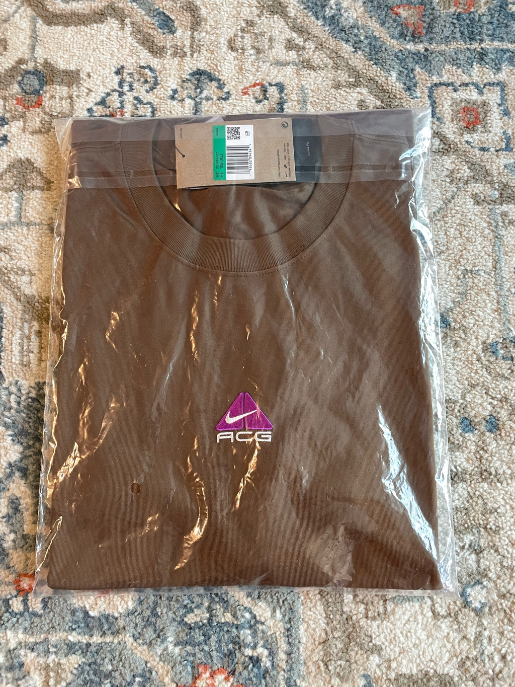 Nike ACG LBR Lungs T-Shirt Mosswood Brown - Asia 착용 스타일 - 1