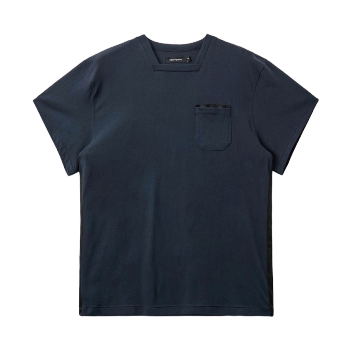 해칭룸 스퀘어 넥 티셔츠 다크 네이비(Hatchingroom Square Neck T-Shirt Dark Navy) - 1