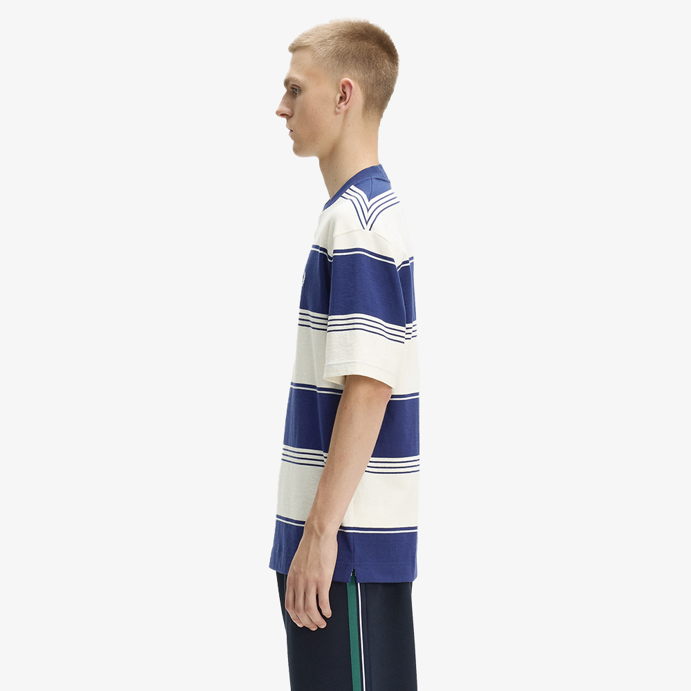 프레드페리 헤비웨이트 스트라이프 티셔츠 에크루(Fred Perry Heavyweight Striped T-Shirt Ecru) - 2