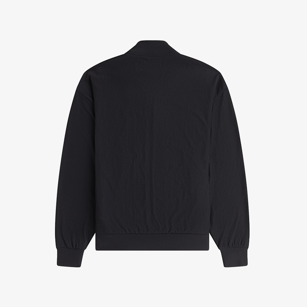 프레드페리 우먼즈 립 트리코트 보머 재킷 블랙(Fred Perry Womens Rib Tricot Bomber Jacket Black) - 6