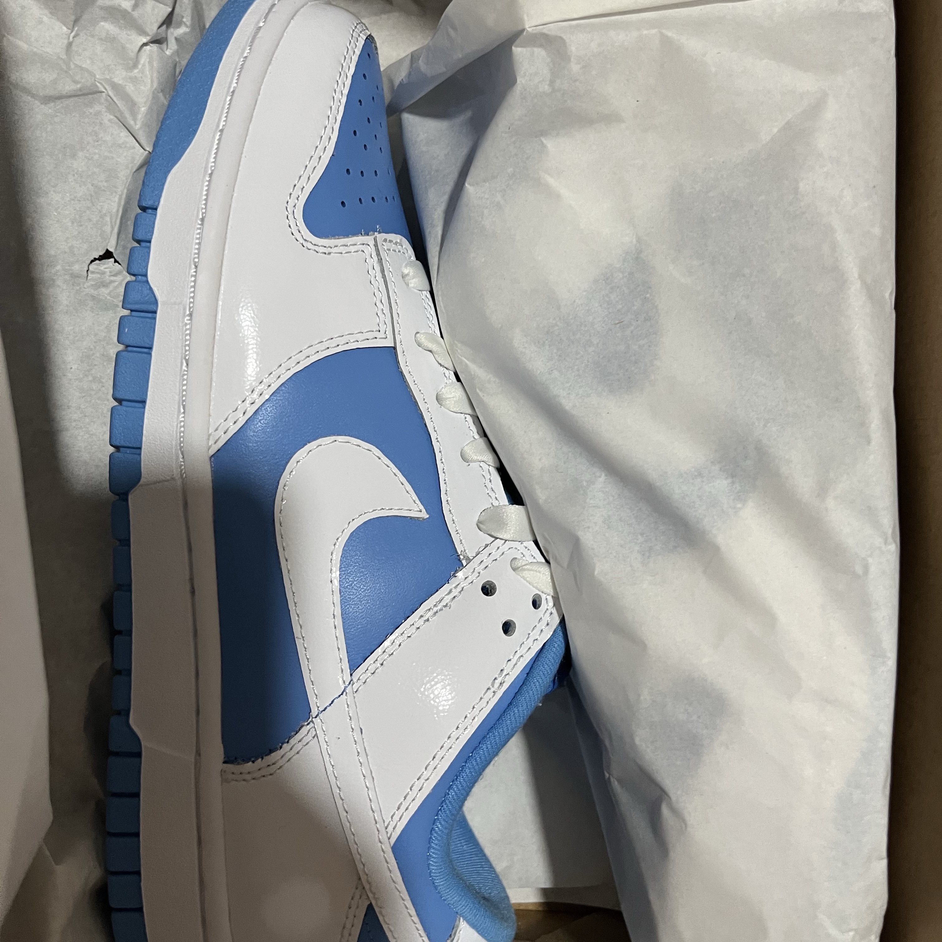 (W) Nike Dunk Low Essential University Blue 착용 스타일