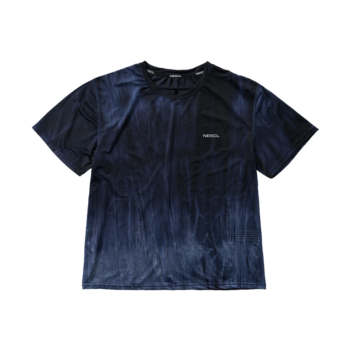 네거티브 스플릿 클럽 에어벤트 타이다잉 레이싱 티셔츠 블루(negative split club Air Vent Tie-Dye Racing T-Shirt Blue)