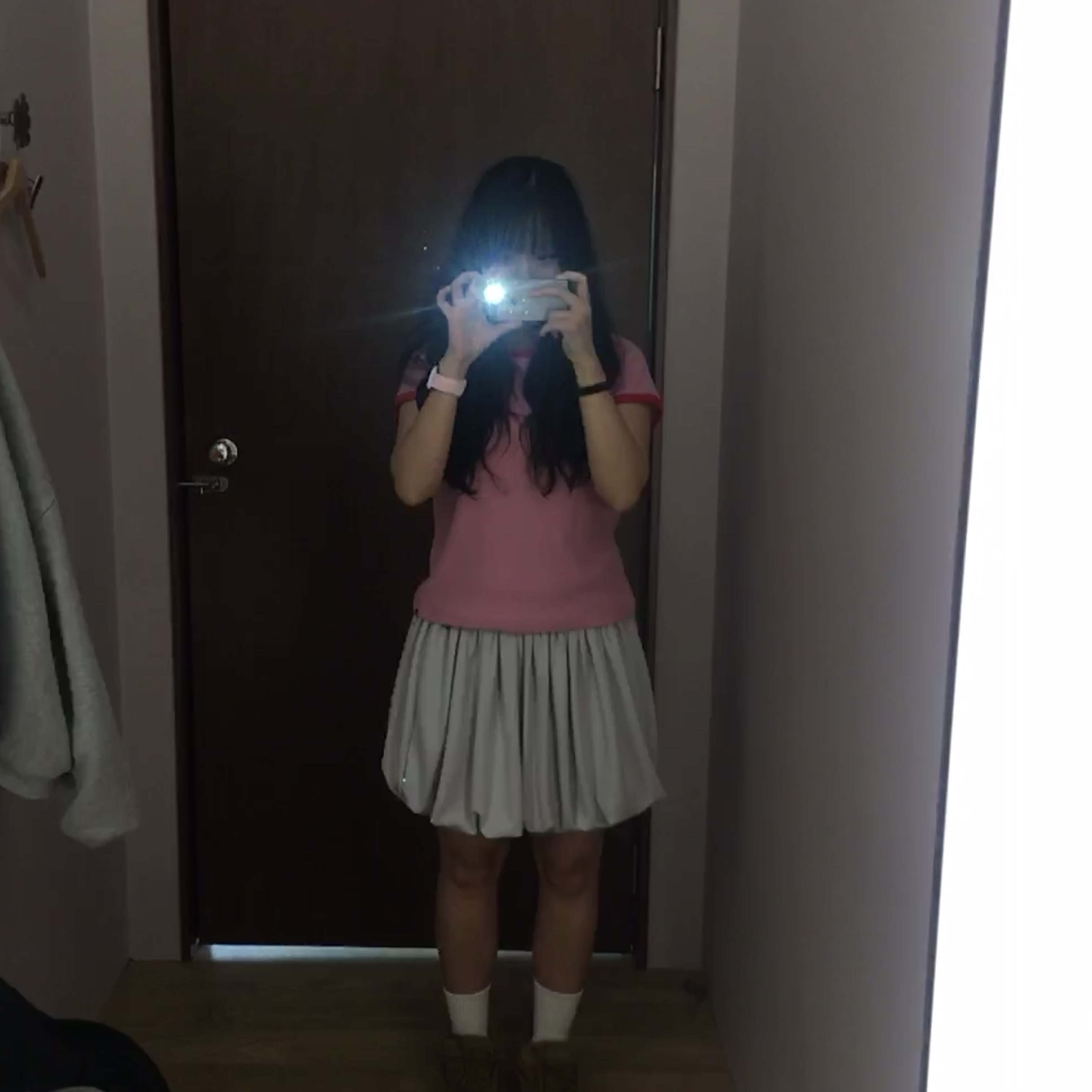 COYSEIO 038 Jersey Pumpkin Skirt Light Grey, eS Accel OG Brown Gum 착용 스타일 - 3