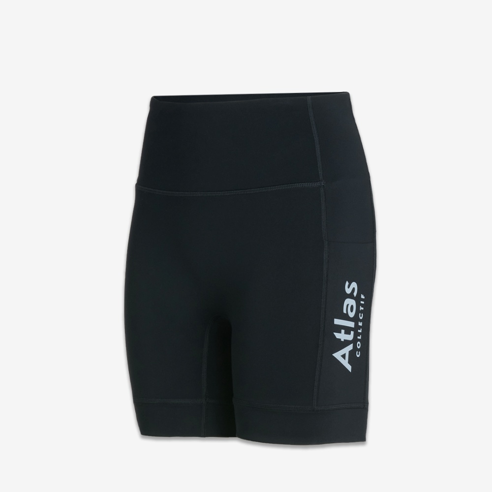 아틀라스 콜렉티프 일루미 트랙스 V2 여성 러닝 하프 타이즈 블랙(Atlas COLLECTIF Illumi Trax V2 WMNS Running Half Tights BK) - 3