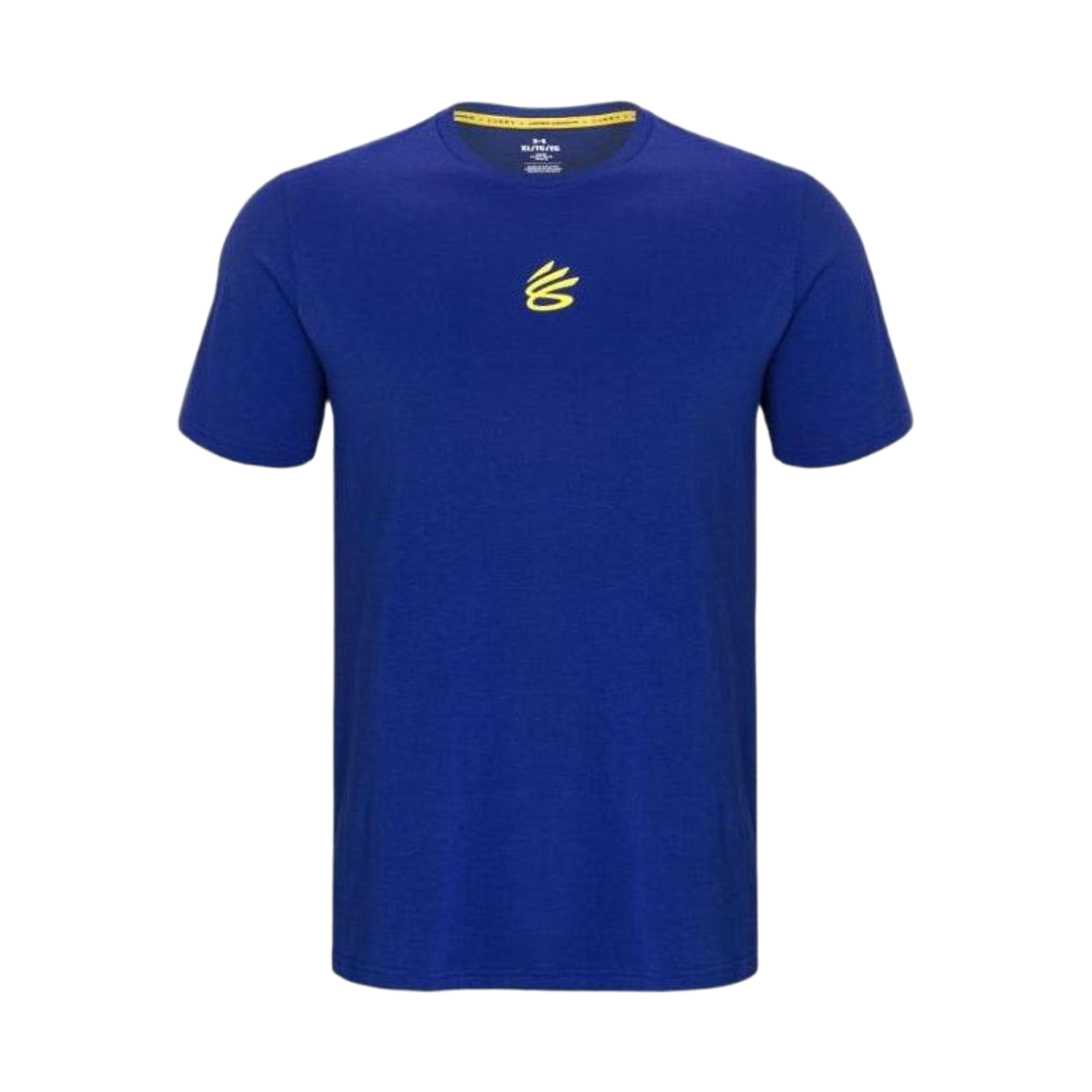 1377545-400 Under Armour Curry Logo T-Shirt Royal Blue