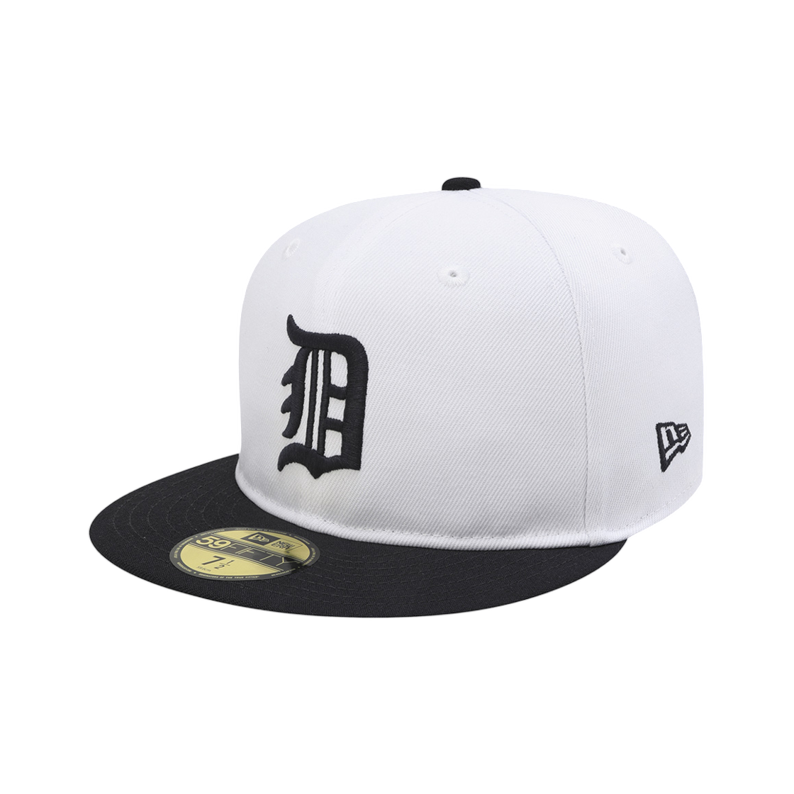 15206382 New Era MLB Cooperstown Detroit Tigers Soft Buckram Fitted Cap Optic White Navy
