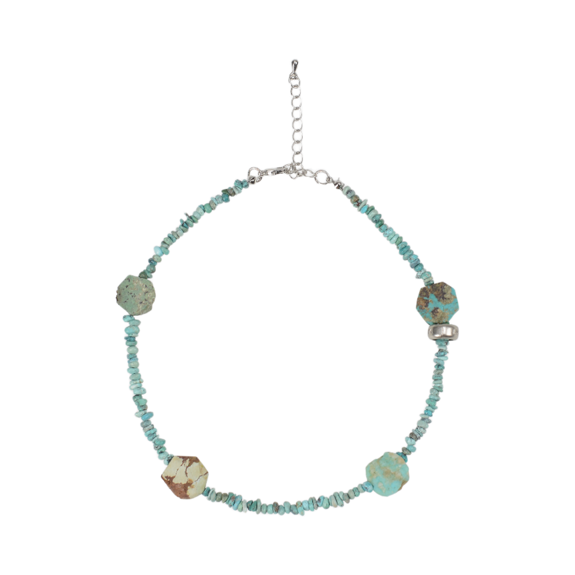 베이컨트 아카이브 터쿼이즈 비즈 목걸이 틸 블루(Vacant Archive Turquoise Beads Necklace Teal Blue)