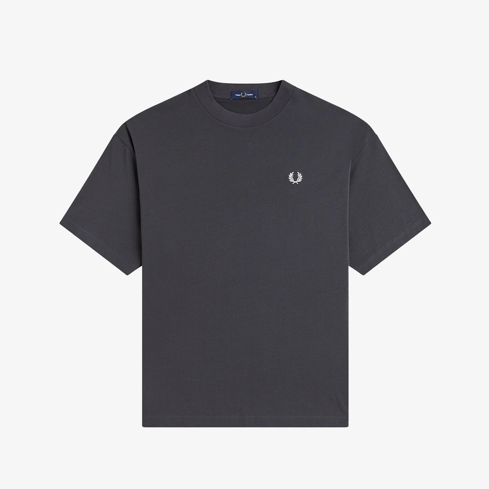 프레드페리 오버사이즈드 백 프린트 로렐리스 티셔츠 앵커 그레이(Fred Perry Oversized Back Print LW T-Shirt Anchor Grey) - 5