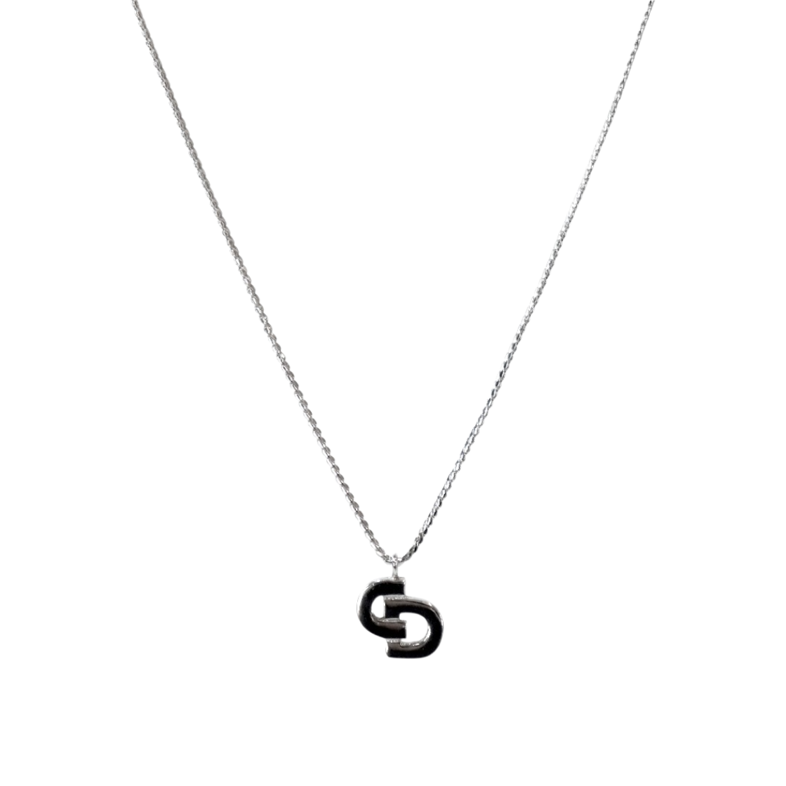ITC67RAIUBUI Dior CD Silver Necklace A-B56740