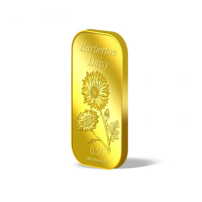 퓨어골드 24K 순금 싱가폴 프리미엄 골드바 1g 거베라(puregoldsg Barberton Daisy 0.5g Gold Bar) - 3