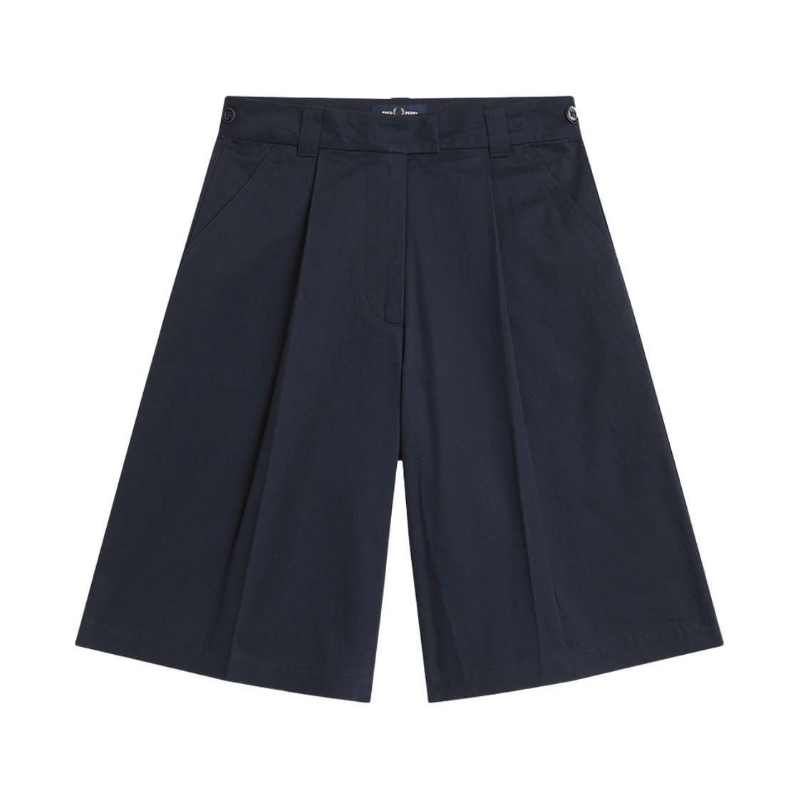 프레드페리 우먼즈 플리츠 쇼츠 네이비(Fred Perry Womens Pleated Shorts Navy)