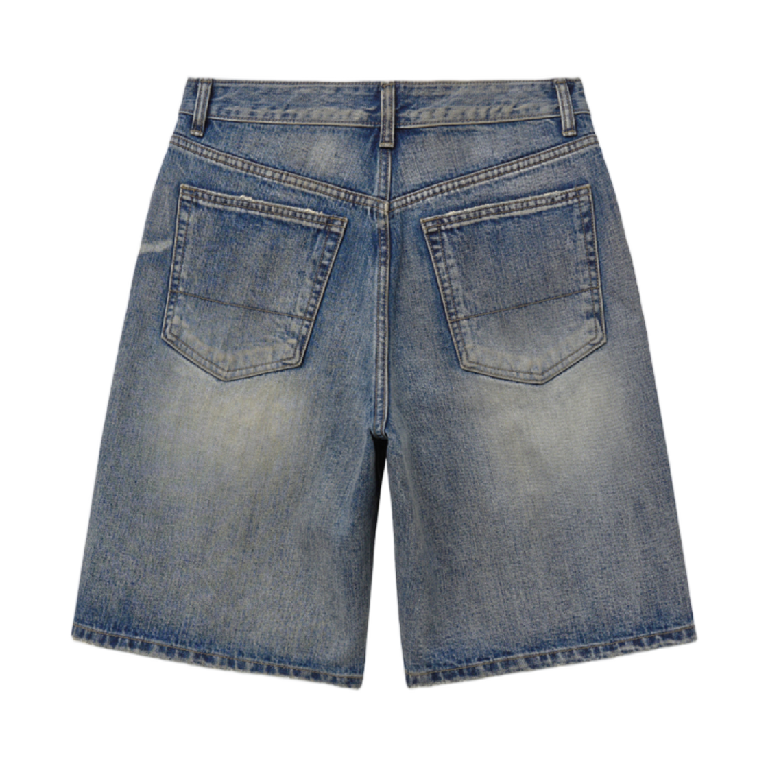 해칭룸 데님 쇼츠 페이디드 블루(Hatchingroom Denim Shorts Faded Blue) - 2