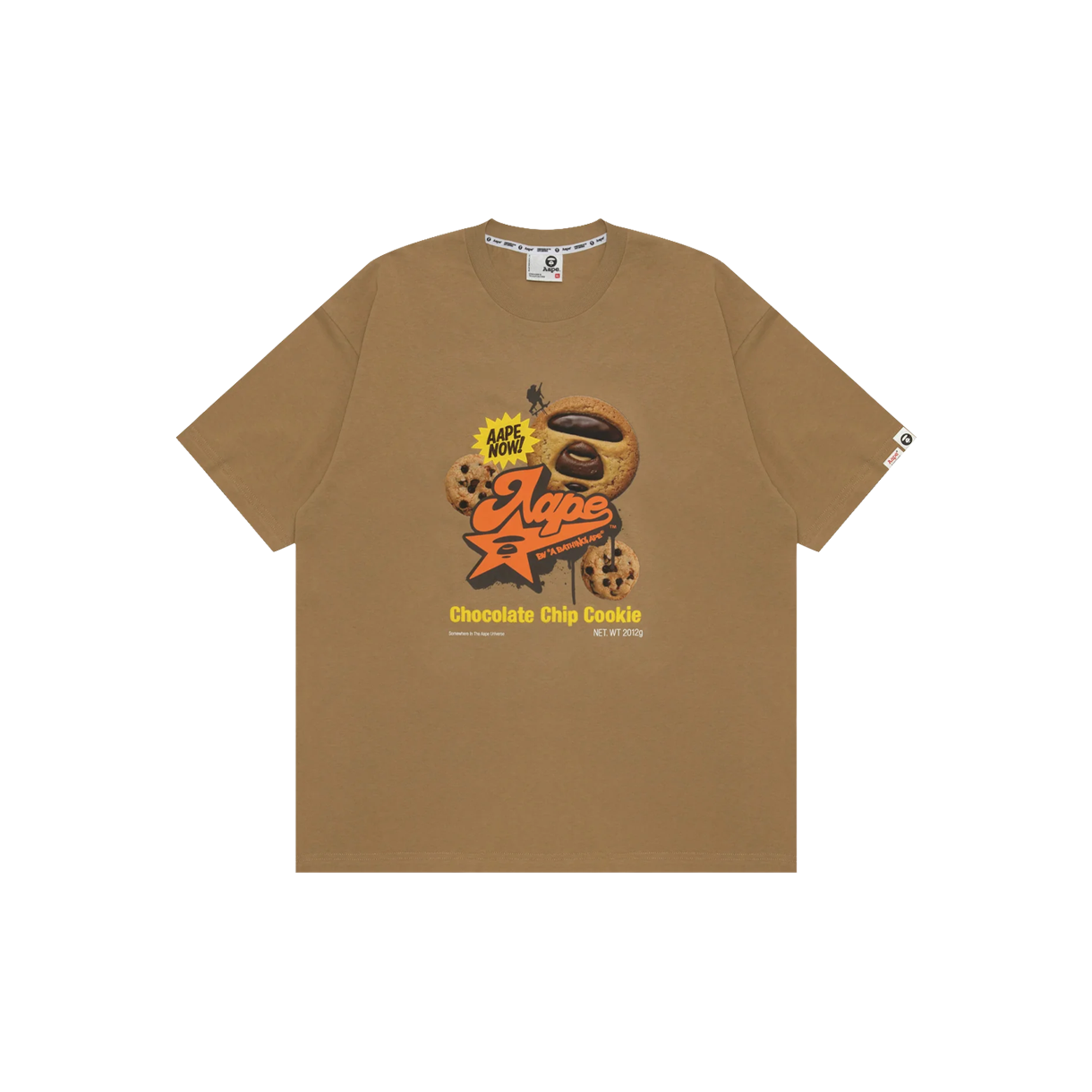 에이프 나우 그래픽 티셔츠 라이트 베이지 - 26FW(AAPE Now Graphics T-Shirt Light Beige - 26FW)