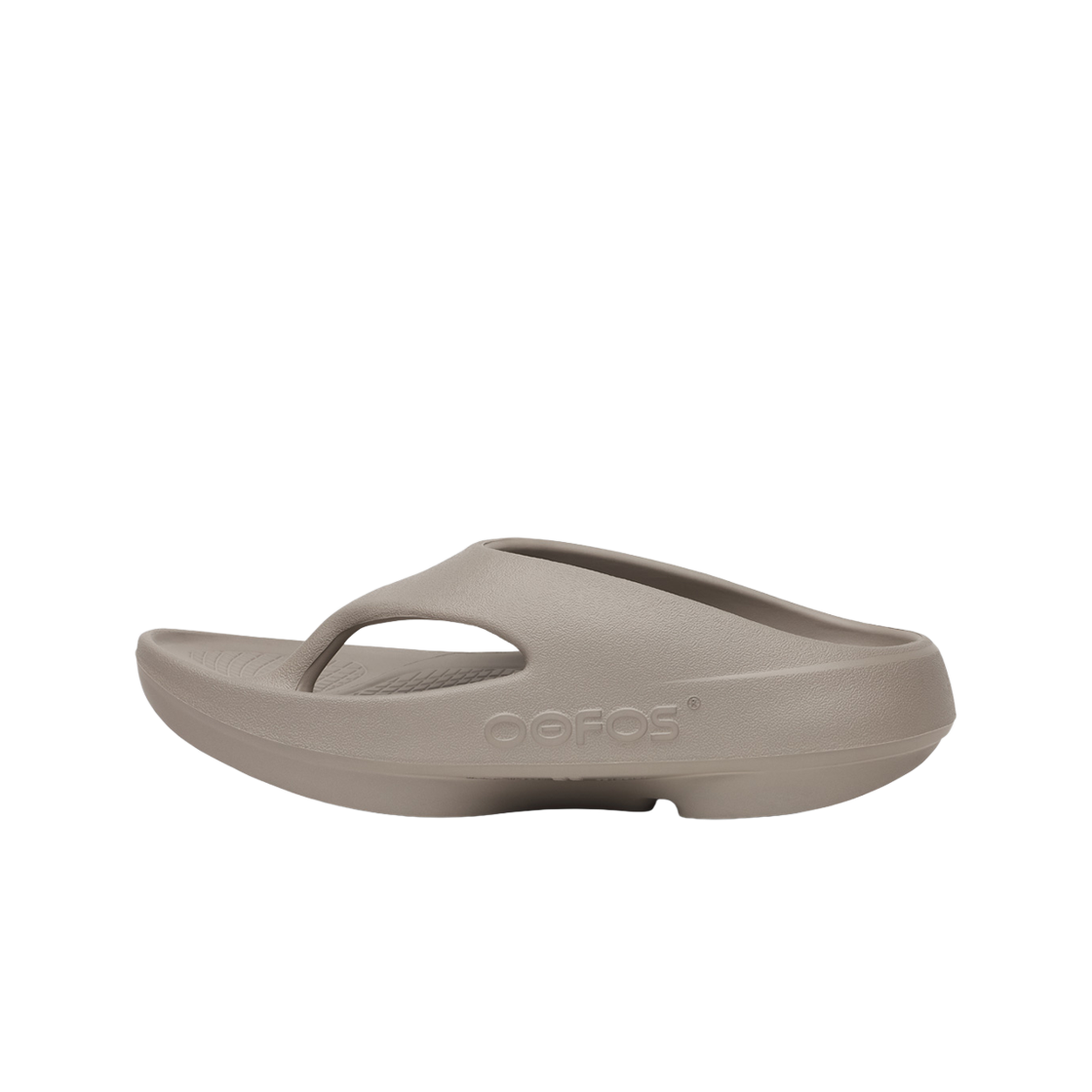 우포스 OOriginal + 진한 베이지 남여공용 플립플랍(OOFOS OOriginal + Dark Beige Unisex Flip-Flops) - 4