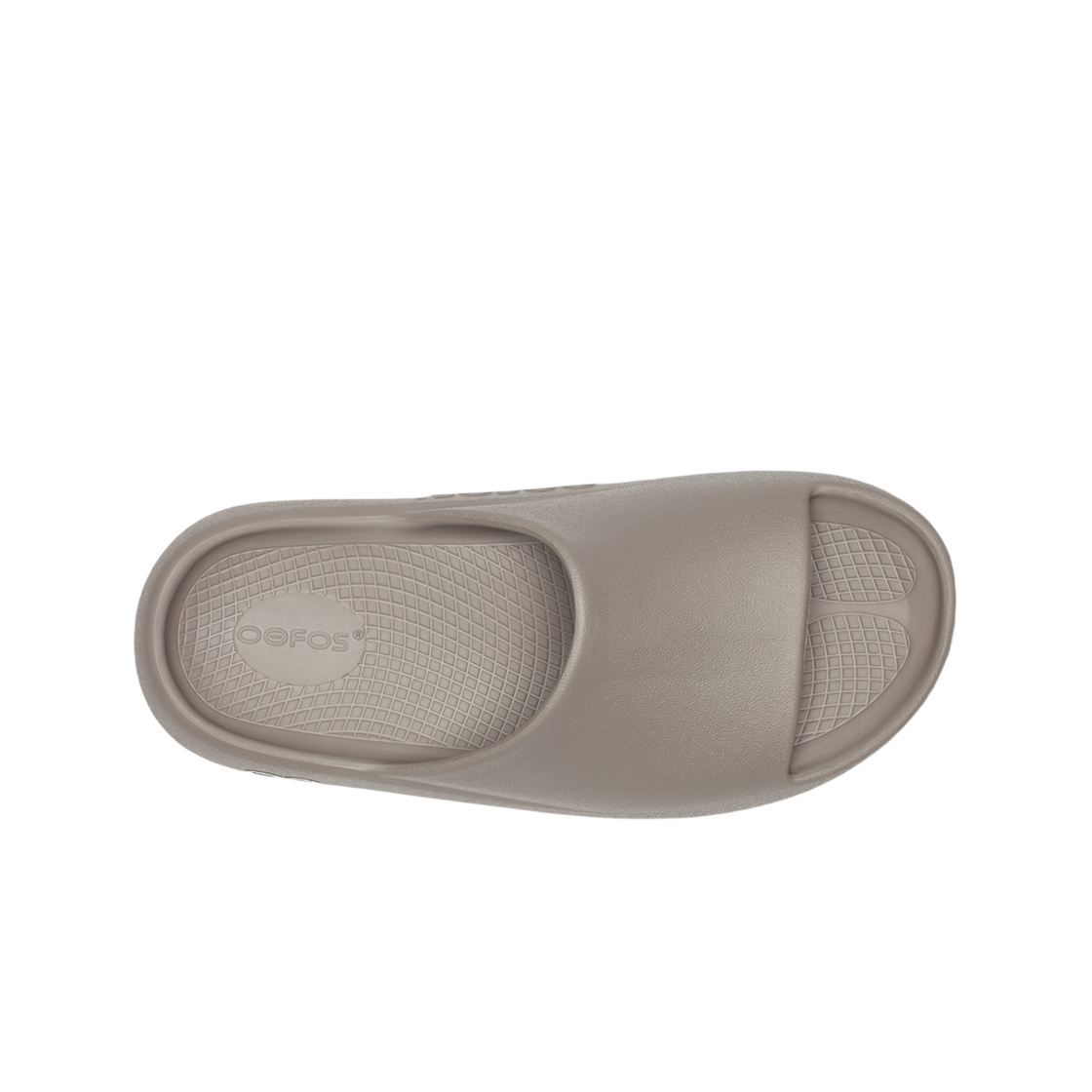 우포스 OOahh + 진한 베이지 남여공용 슬라이드(OOFOS OOahh + Dark Beige Unisex Slide) - 6