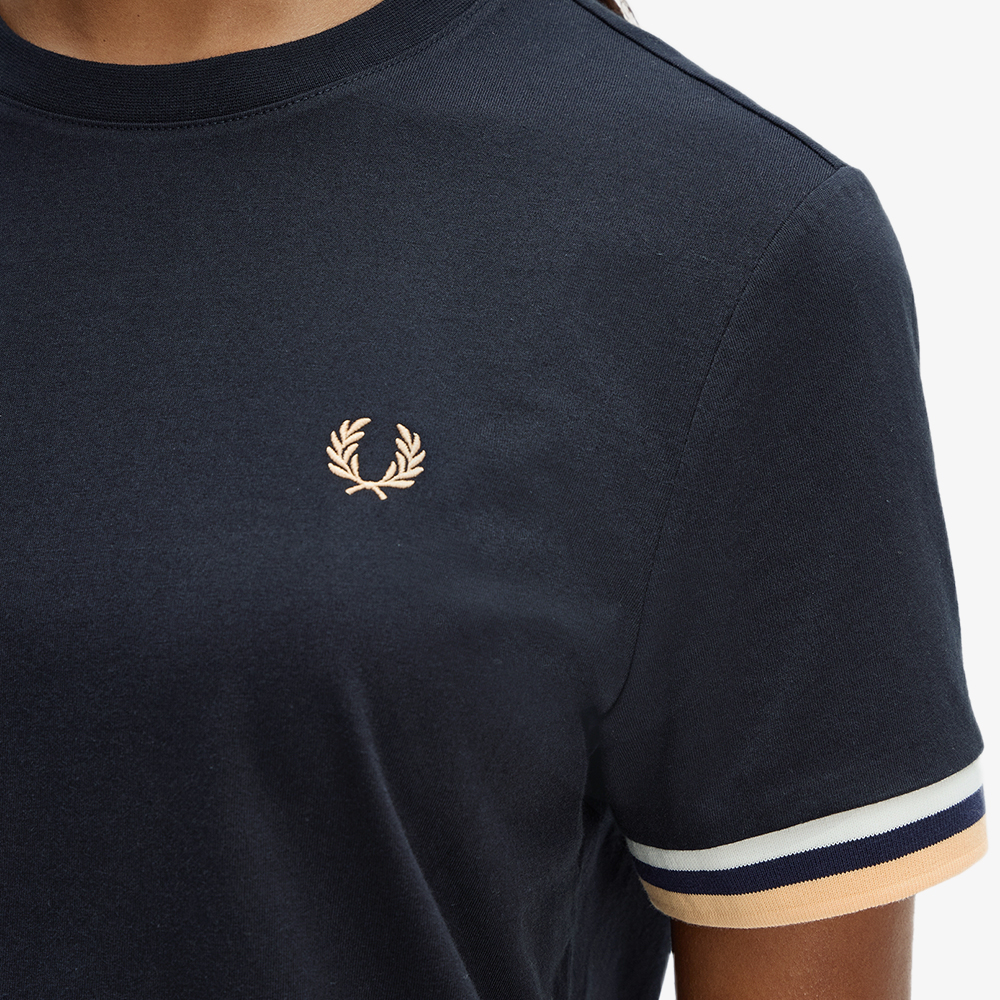 프레드페리 우먼즈 볼드 팁드 티셔츠 네이비(Fred Perry Womens Bold Tipped T-Shirt Navy) - 4