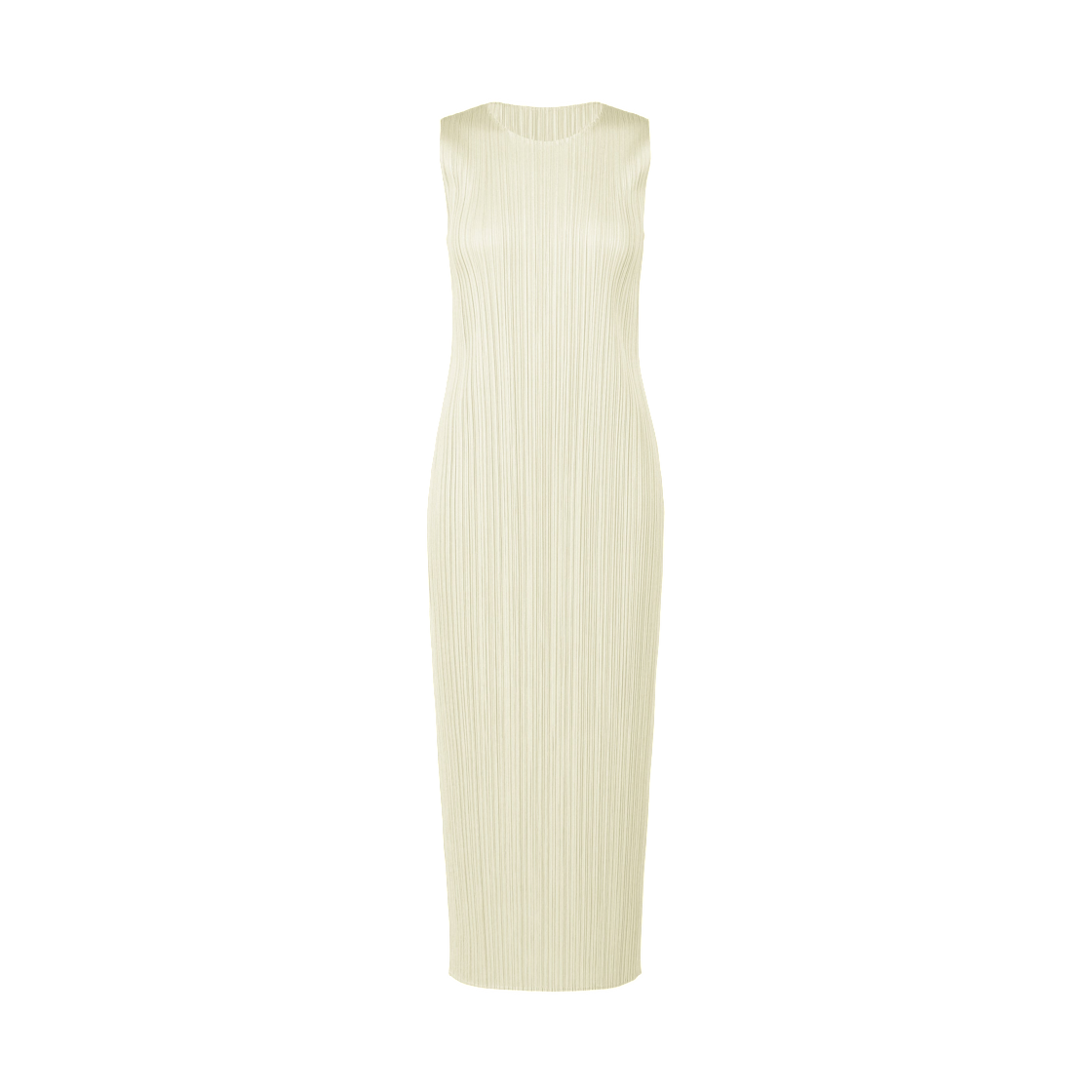 PP61-JH156-3 (W) Pleats Please Issey Miyake Monthly Colors May Dress Ivory
