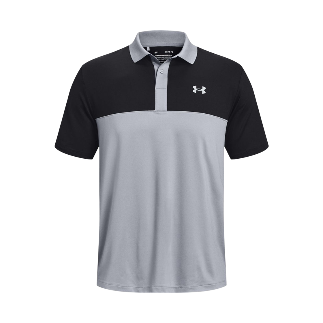 1377375-035 Under Armour Performance 3.0 Colorblock Polo Short Sleeve T-Shirt Gray
