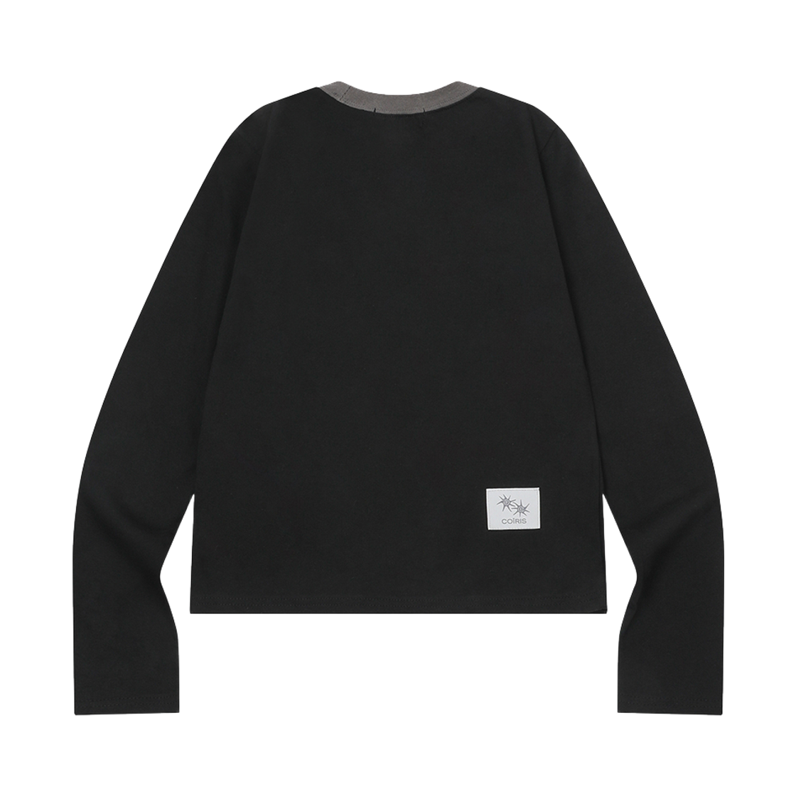 코이리스 솔루나 라운드넥 배색 긴팔 티 남녀공용 블랙(Coiris Soluna R-Neck Long Sleeve T Unisex Black) - 2