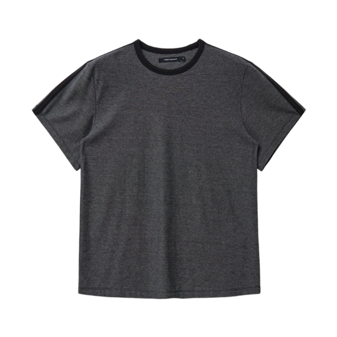 해칭룸 라인 티셔츠 블랙(Hatchingroom Lines T-Shirt Black)