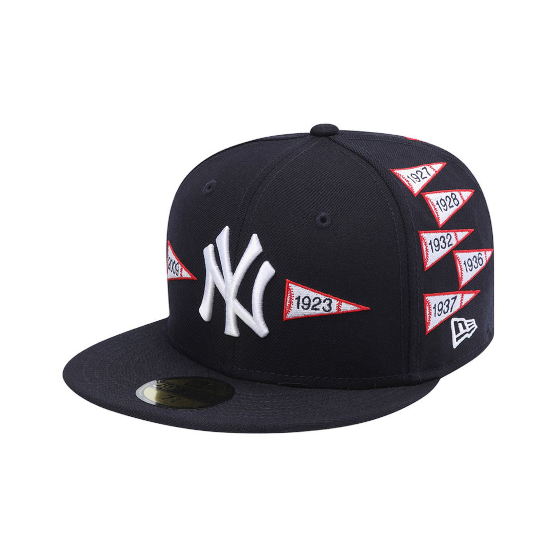 60960488 New Era MLB Spike Lee New York Yankees World Series Champions Pennant Fitted Cap Navy
