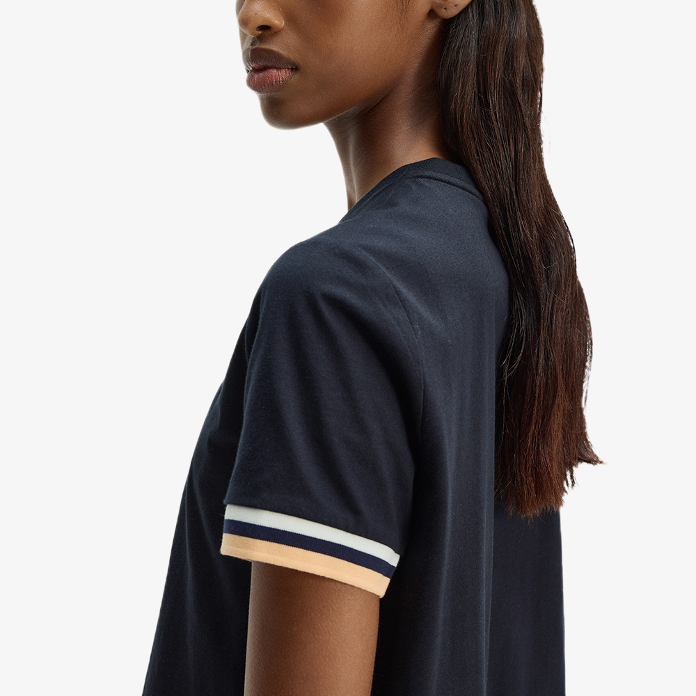 프레드페리 우먼즈 볼드 팁드 티셔츠 네이비(Fred Perry Womens Bold Tipped T-Shirt Navy) - 3