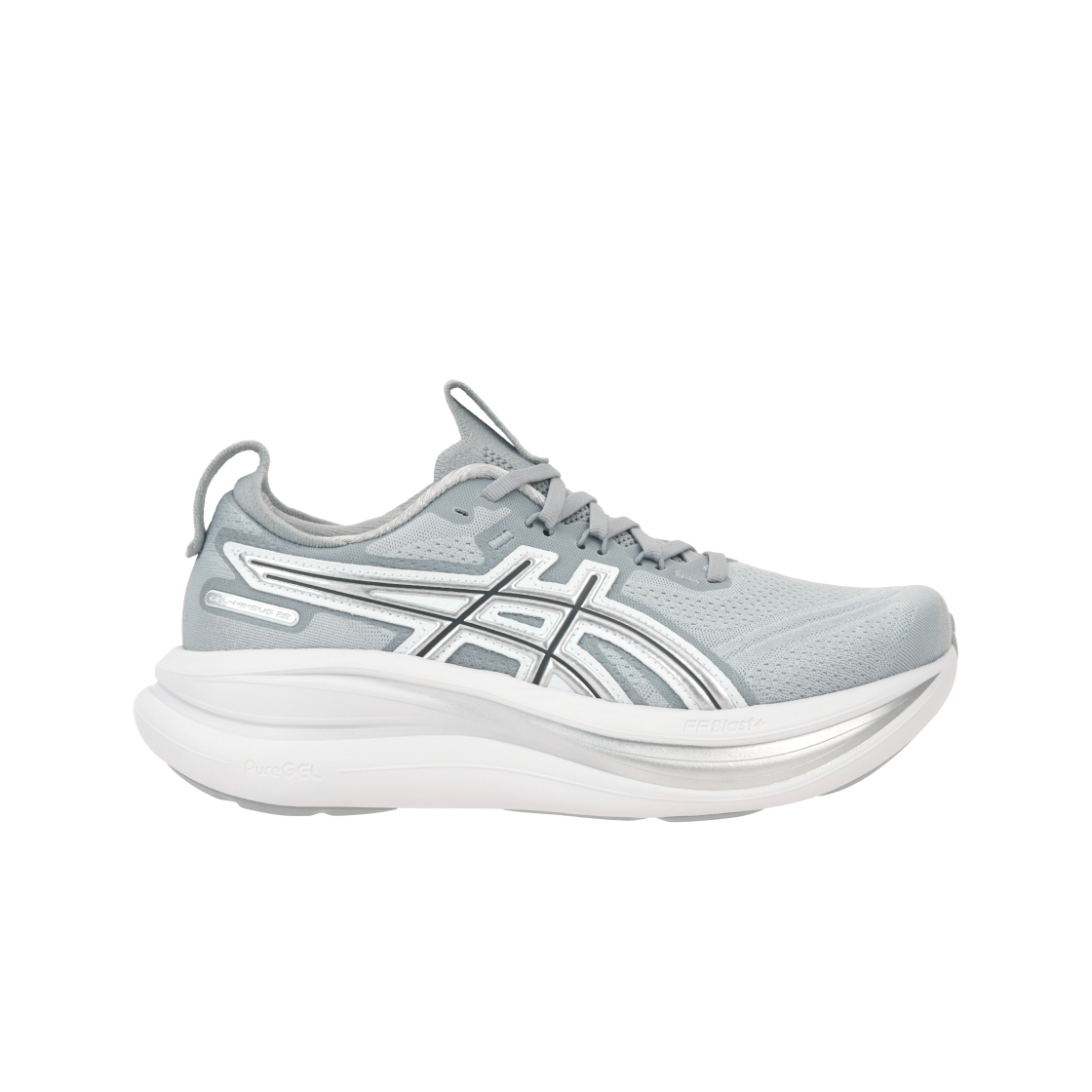 아식스 젤 님버스 28 아식스 트랙 클럽 피드몬트 그레이 퓨어 실버(Asics Gel-Nimbus 28 Asics Track Club Piedmont Grey Pure Silver) - 1