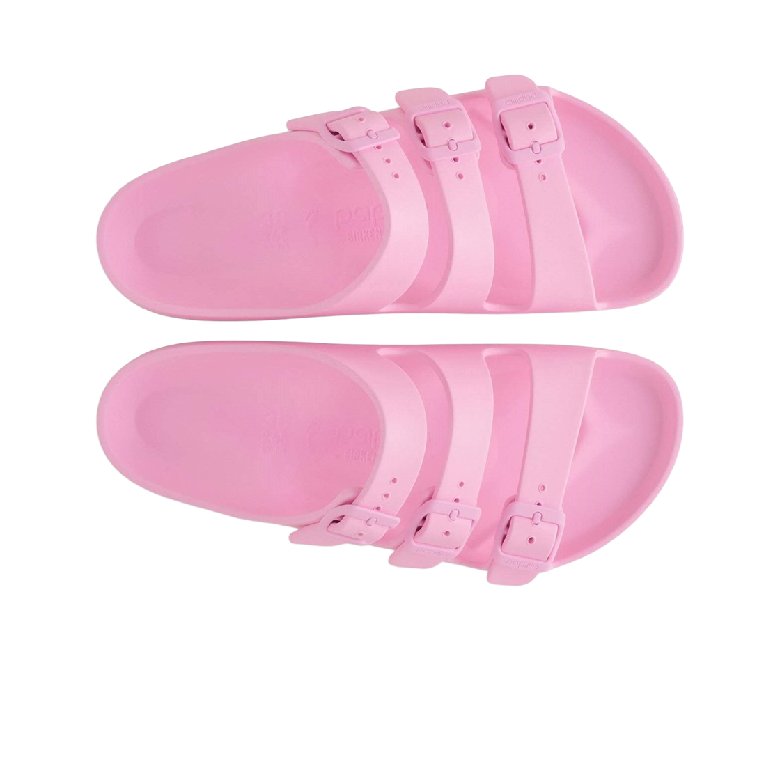 (W) 버켄스탁 플로리다 III 에바 파필리오 플렉스 플랫폼 폰덴테 핑크 - 내로우((W) Birkenstock Florida III Eva Papillio Flex Platform Fondant Pink - Narrow) - 2