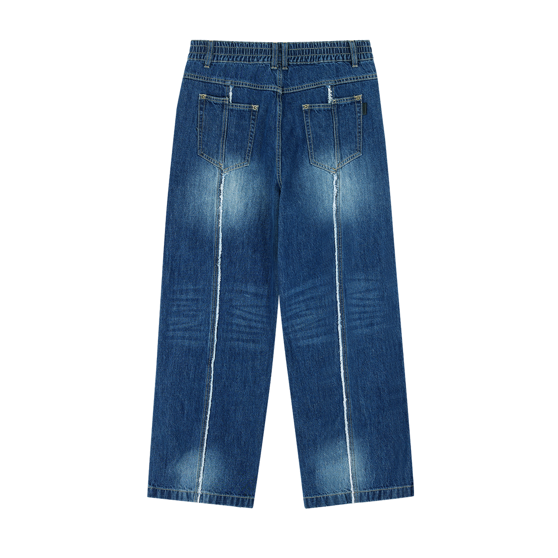 송지오 옴므 컷 아웃 스트레이트 데님 블루(SONGZIO HOMME Cut Out Straight Denim Blue) - 2