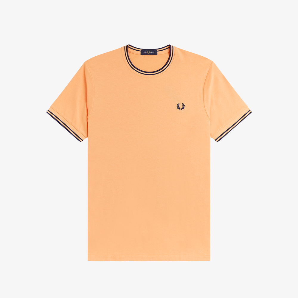 프레드페리 트윈 팁 티셔츠 피치 프렌치네이비(Fred Perry Twin Tipped T-Shirt Peach French Navy) - 5