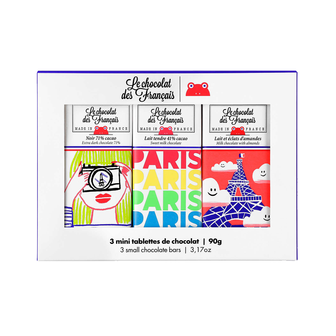 3701198802281 LE CHOCOLAT DES FRANCAIS 3 Mini Tablettes De Chocolat