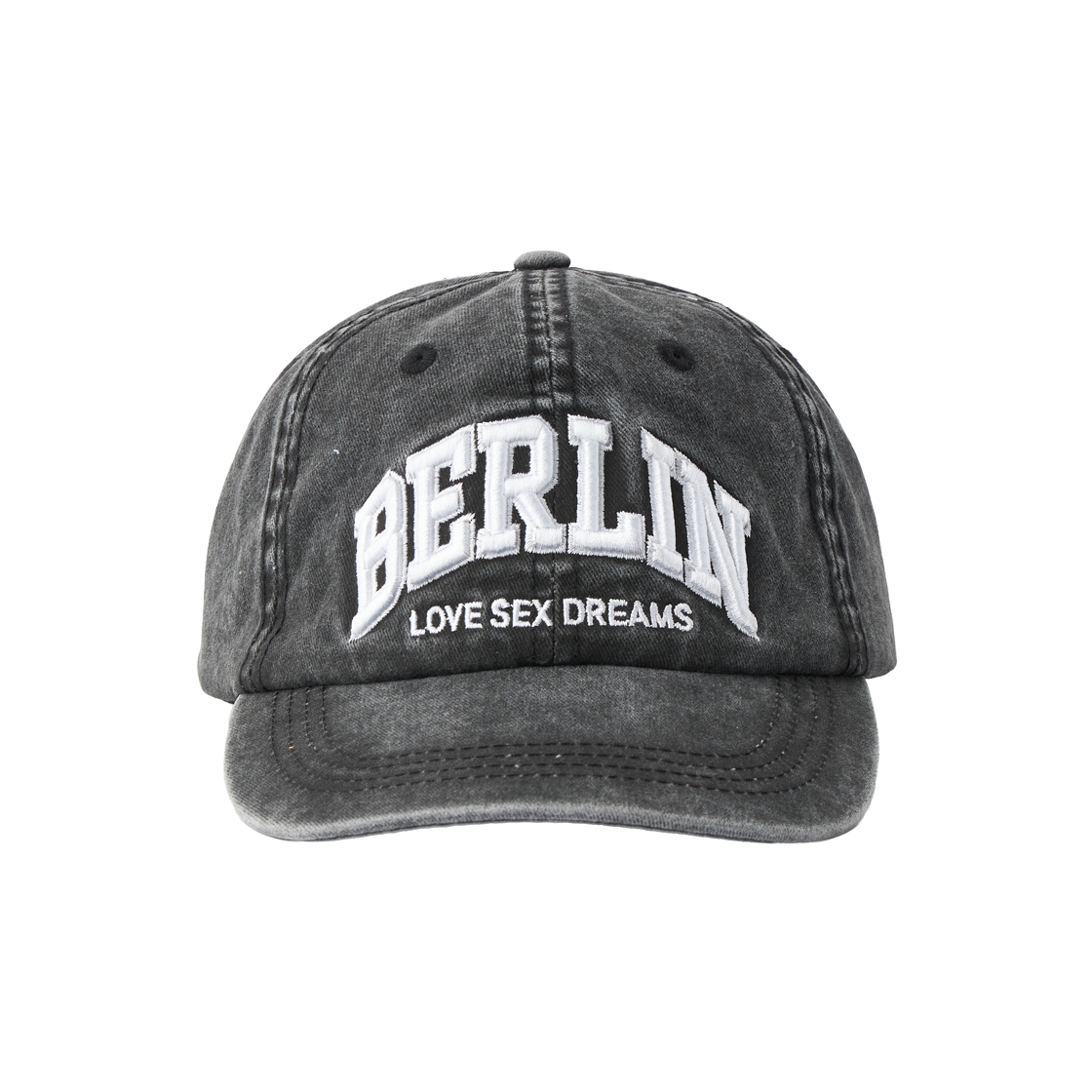KM6CHTCAA26BK Ante Berlin Souvenir Cap Washed Black - 26FW