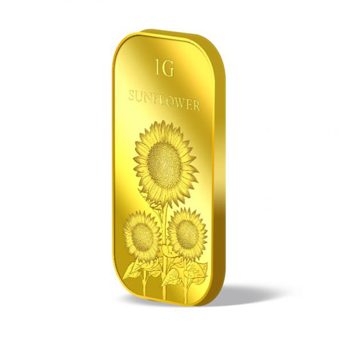 퓨어골드 24K 순금 싱가폴 프리미엄 골드바 1g 해바라기(puregoldsg Sunflower 1G Gold Bar) - 3