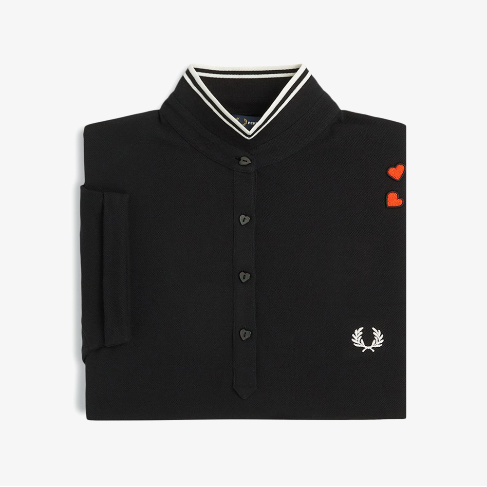 프레드페리 x 에이미와인하우스 팁드 폴로 셔츠 블랙(Fred Perry x Amy Tipped Polo Shirt Black) - 4